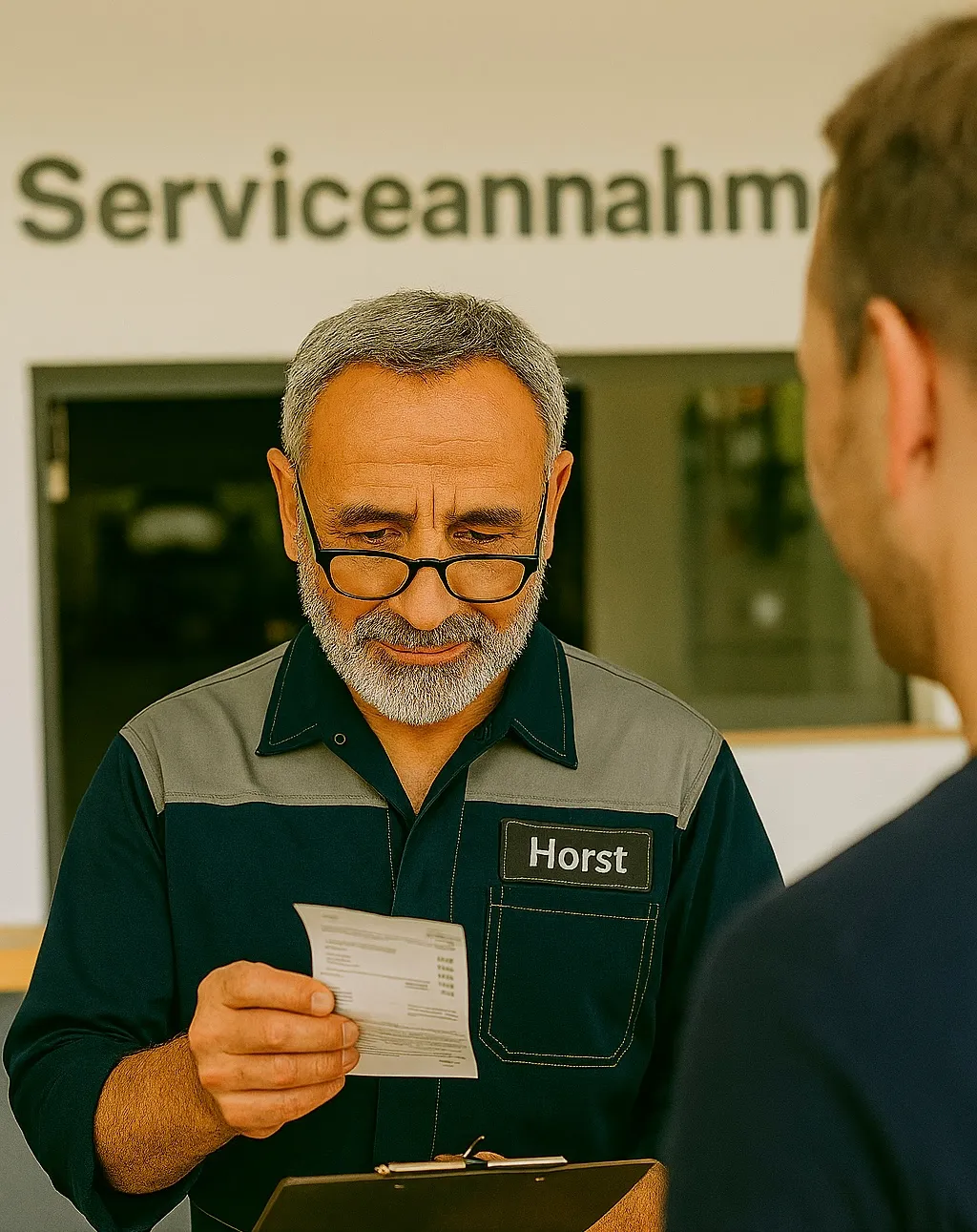 Beispiel einer Werkstattrechnung für die KI-Analyse